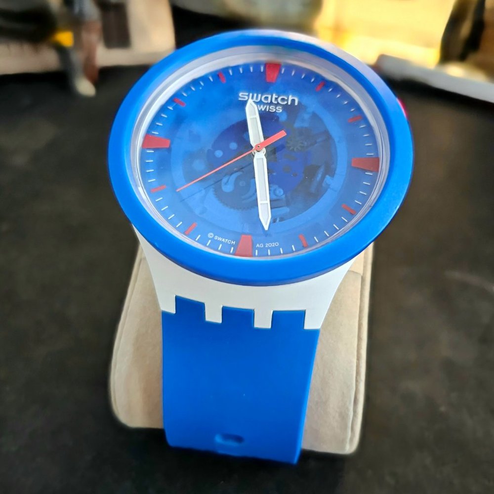 NASA "Jumpsuit" Swatch BIG BOLD + EXTRA OEM Jumpsuit strap(!) EUC - Picture 6 of 16